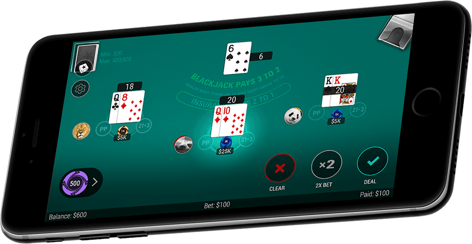 Smartphone with Blackjack